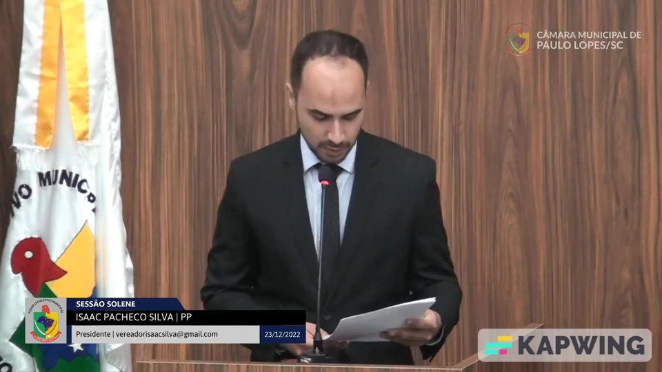 Inauguração Nova Sede Câmara de Vereadores (20/12/22)